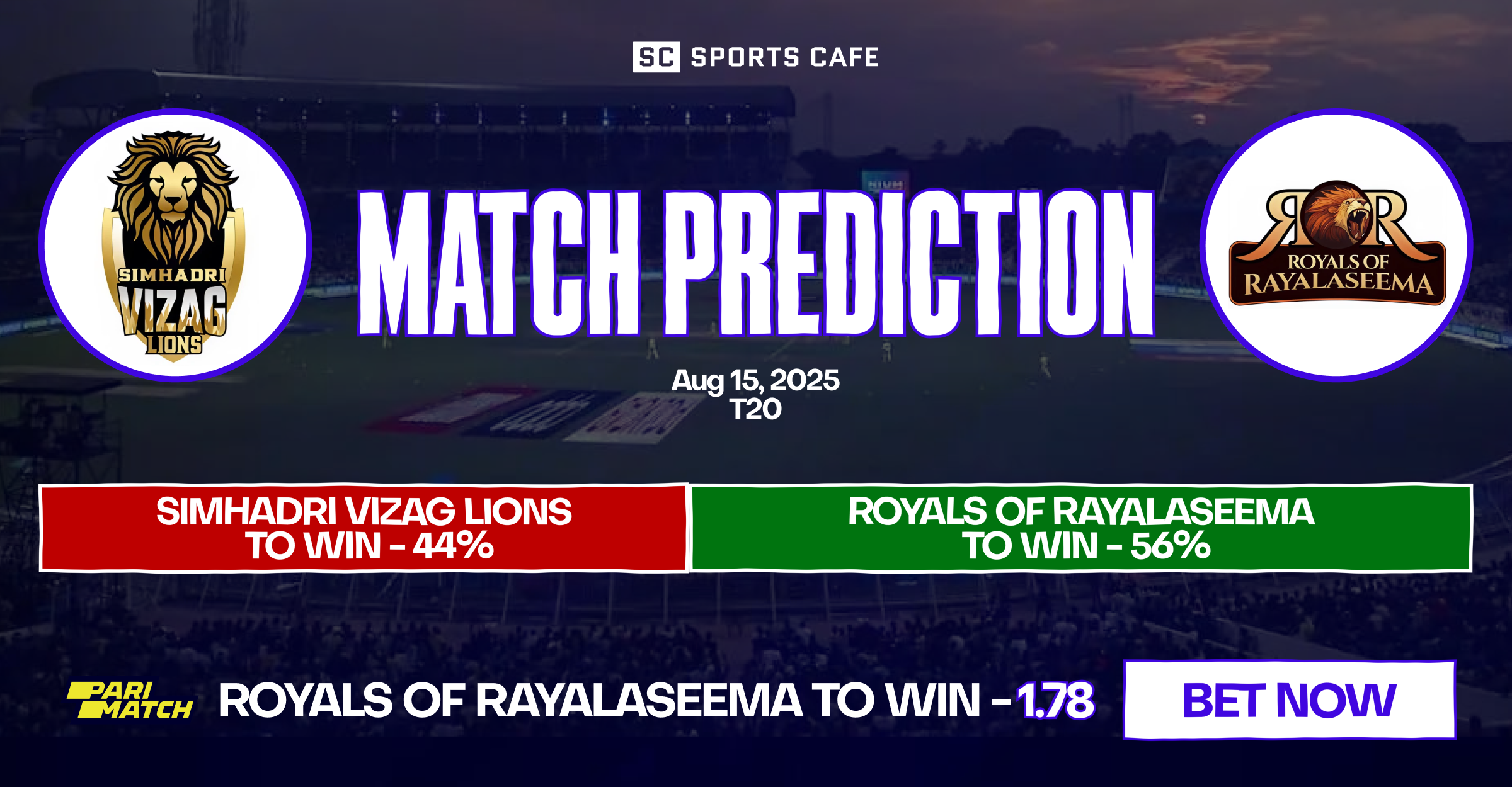 Simhadri Vizag Lions vs Royals of Rayalaseema